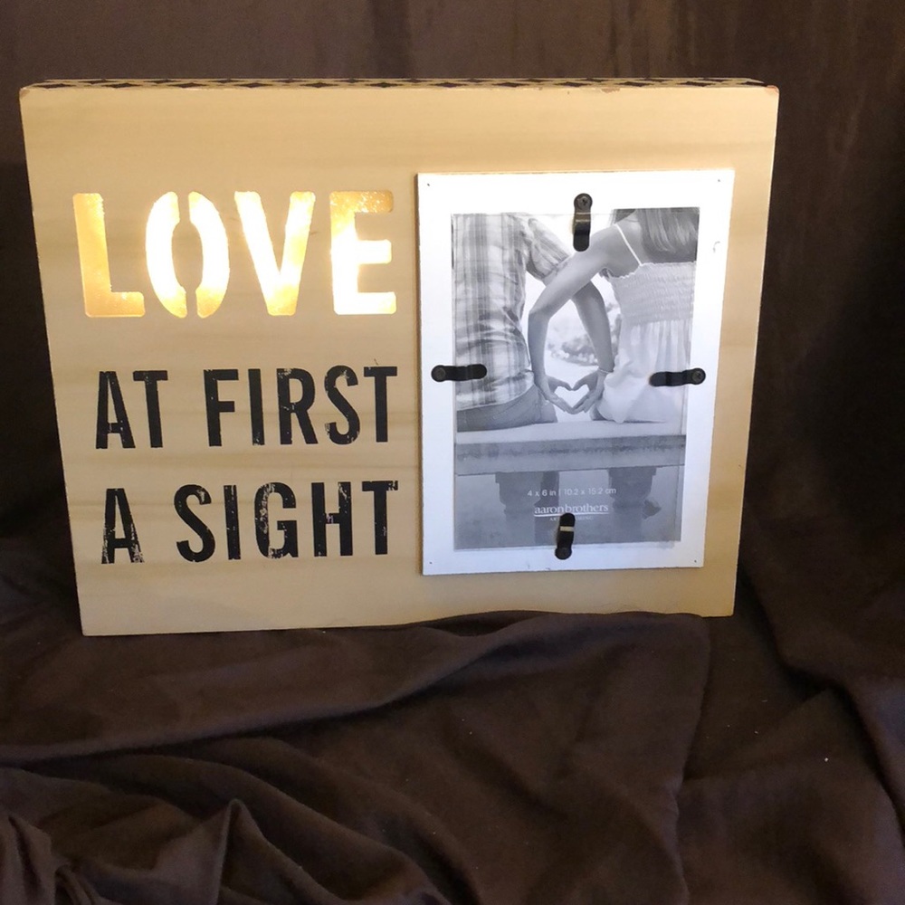 BRAND NEW LOVE AT FIRST SIGHT LIGHT PICTURE FRAME